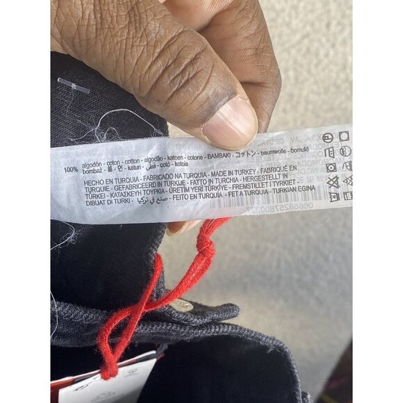 ZARA Womens Straight Leg Dark Wash Pockets‎ Size 0 Long - Picture 4 of 8